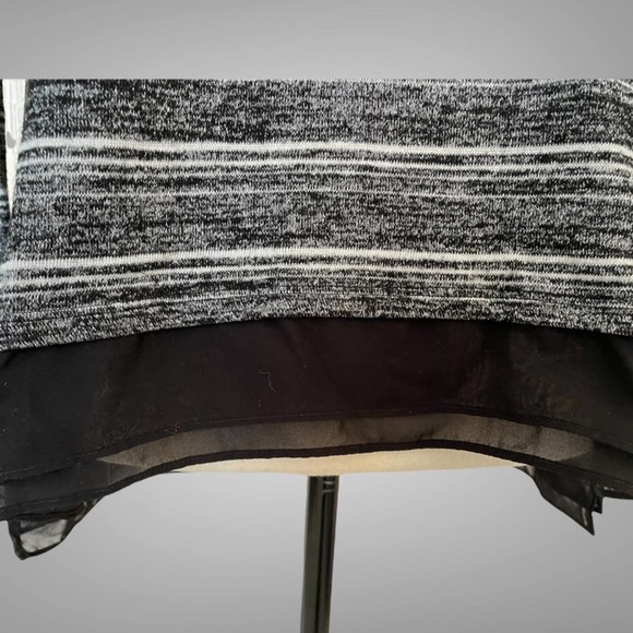 Whbm Black/White Loose Cowlneck Stripe Sweater Size XS - Picture 5 of 10